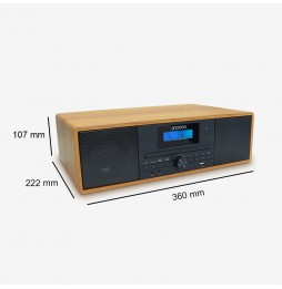 MOOOV IMPIANTO STEREO MICRO HIFI STEREO CD MP3 BLUETOOTH AUX RCA RADIO FM