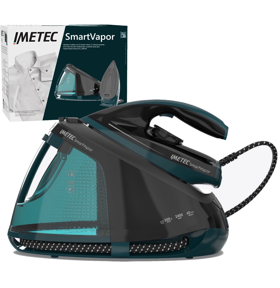 IMETEC SMARTVAPOR FERRO DA STIRO CALDAIA NO STOP VAPOR  350G 2400 WATT 9047