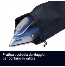 IMETEC FERRO DA STIRO DA VIAGGIO NUVOLA COMPATTO 1000WATT ACCIAIO INOX