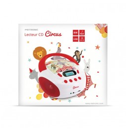 METRONIC BOOMBOX CIRCO KIDS STEREO LETTORE CD MP3 USB AUX-IN PER BAMBINI