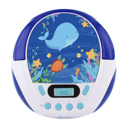 METRONIC BOOMBOX OCEAN KIDS STEREO LETTORE CD MP3 USB AUX-IN PER BAMBINI