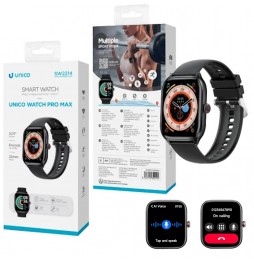 UNICO SMARTWATCH PRO MAX SW2214 FUNZIONE CHIAMATE BT NERO 2.01" LED CARDIO