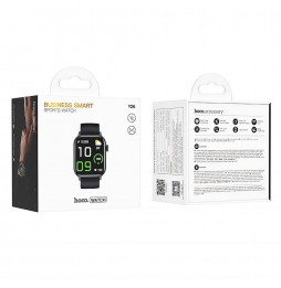 HOCO SMARTWATCH SPORT Y26 FUNZIONE CHIAMATE BT BLACK 1.81" CARDIO BENESSERE IP67