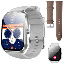 HOCO SMARTWATCH AMOLED Y28 FUNZIONE CHIAMATE SILVER 2" SOPRT 2 CINTURINI IP67